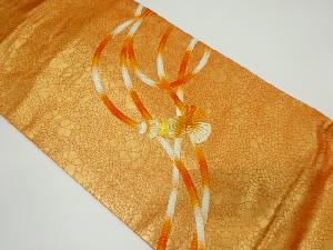 リサイクル　組紐模様刺繍名古屋帯